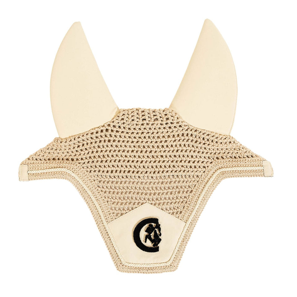 Kentucky Horsewear Wellington 3D Logo Fly Veil - Beige