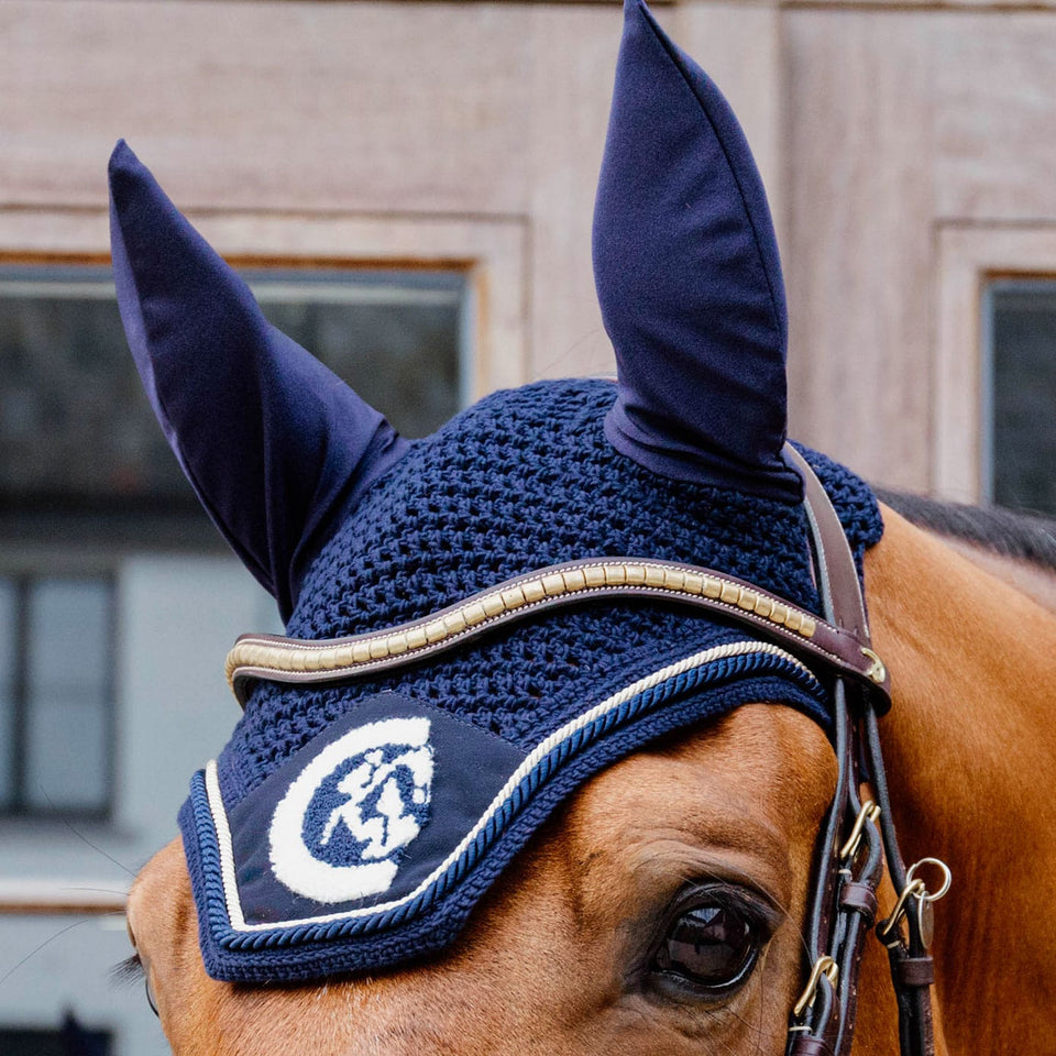 Kentucky Horsewear Wellington 3D Rope Fly Veil - Navy