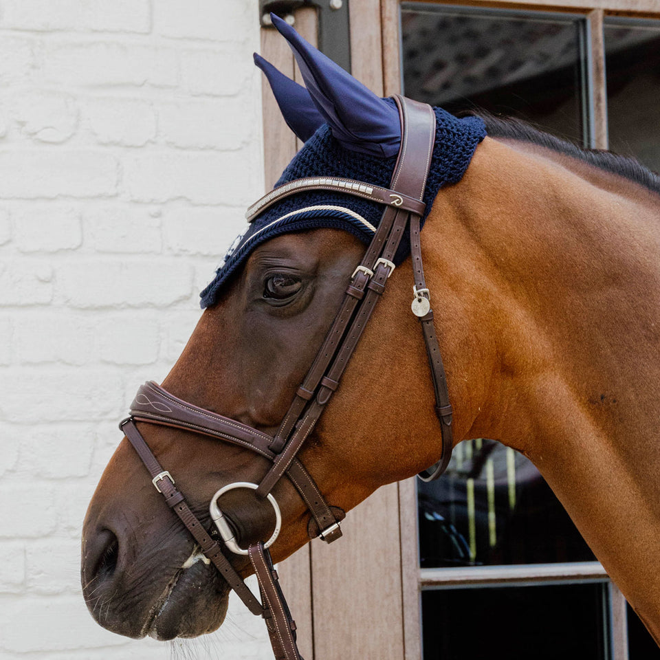Kentucky Horsewear Wellington 3D Rope Fly Veil - Navy