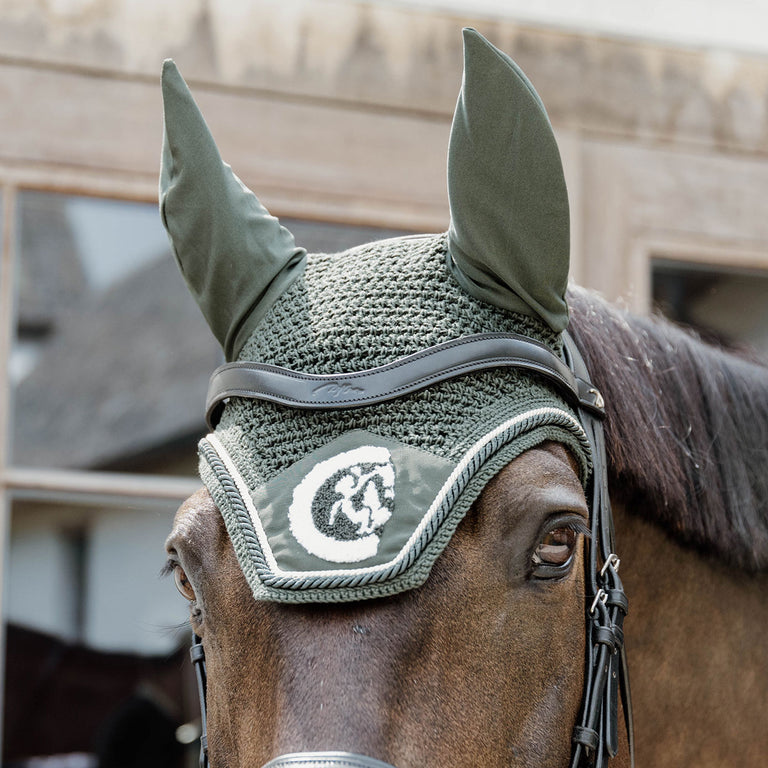 Kentucky Horsewear Wellington 3D Rope Fly Veil - Pine Green