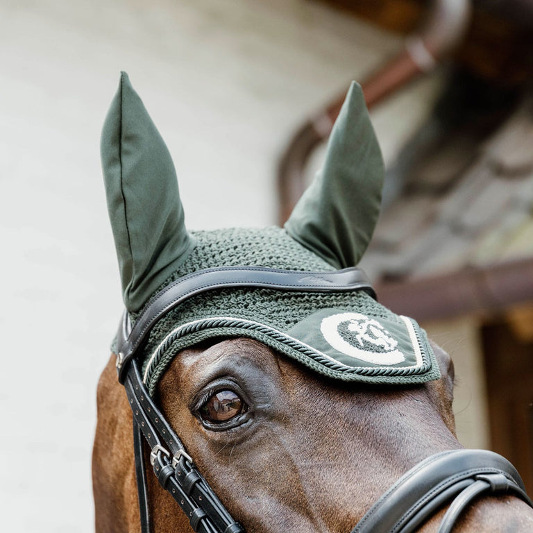 Kentucky Horsewear Wellington 3D Rope Fly Veil - Pine Green
