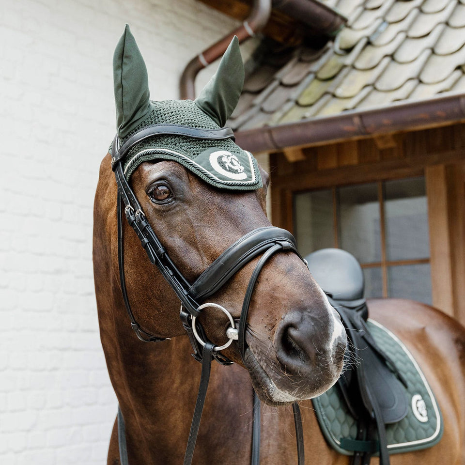 Kentucky Horsewear Wellington 3D Rope Fly Veil - Pine Green
