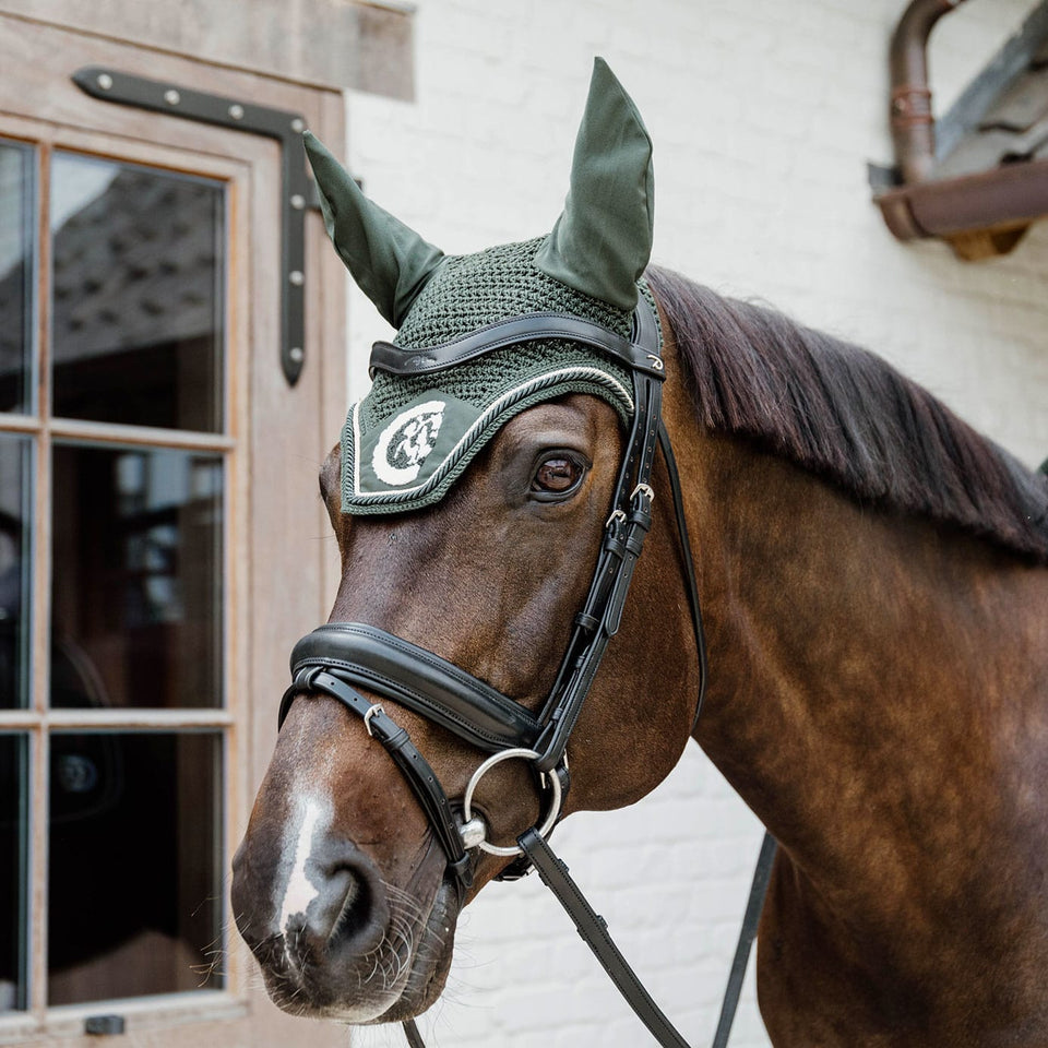Kentucky Horsewear Wellington 3D Rope Fly Veil - Pine Green