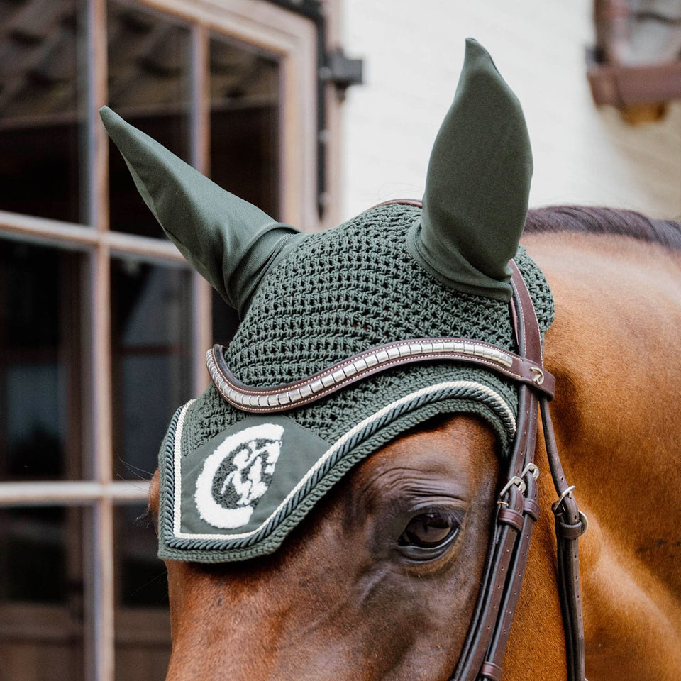 Kentucky Horsewear Wellington 3D Rope Fly Veil - Pine Green