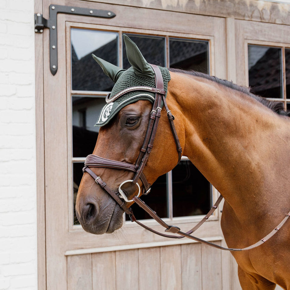 Kentucky Horsewear Wellington 3D Rope Fly Veil - Pine Green