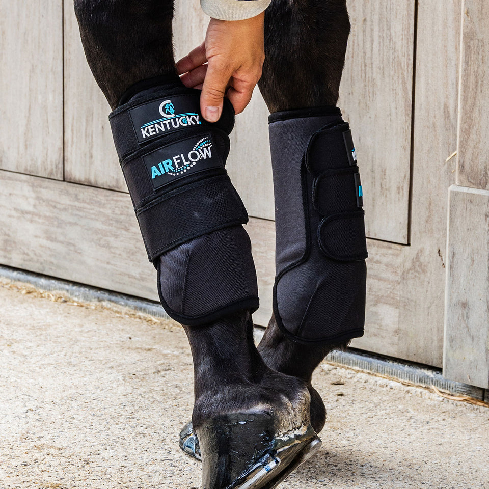 Kentucky Horsewear 3D Air Flow Eventing Boots Front - Black