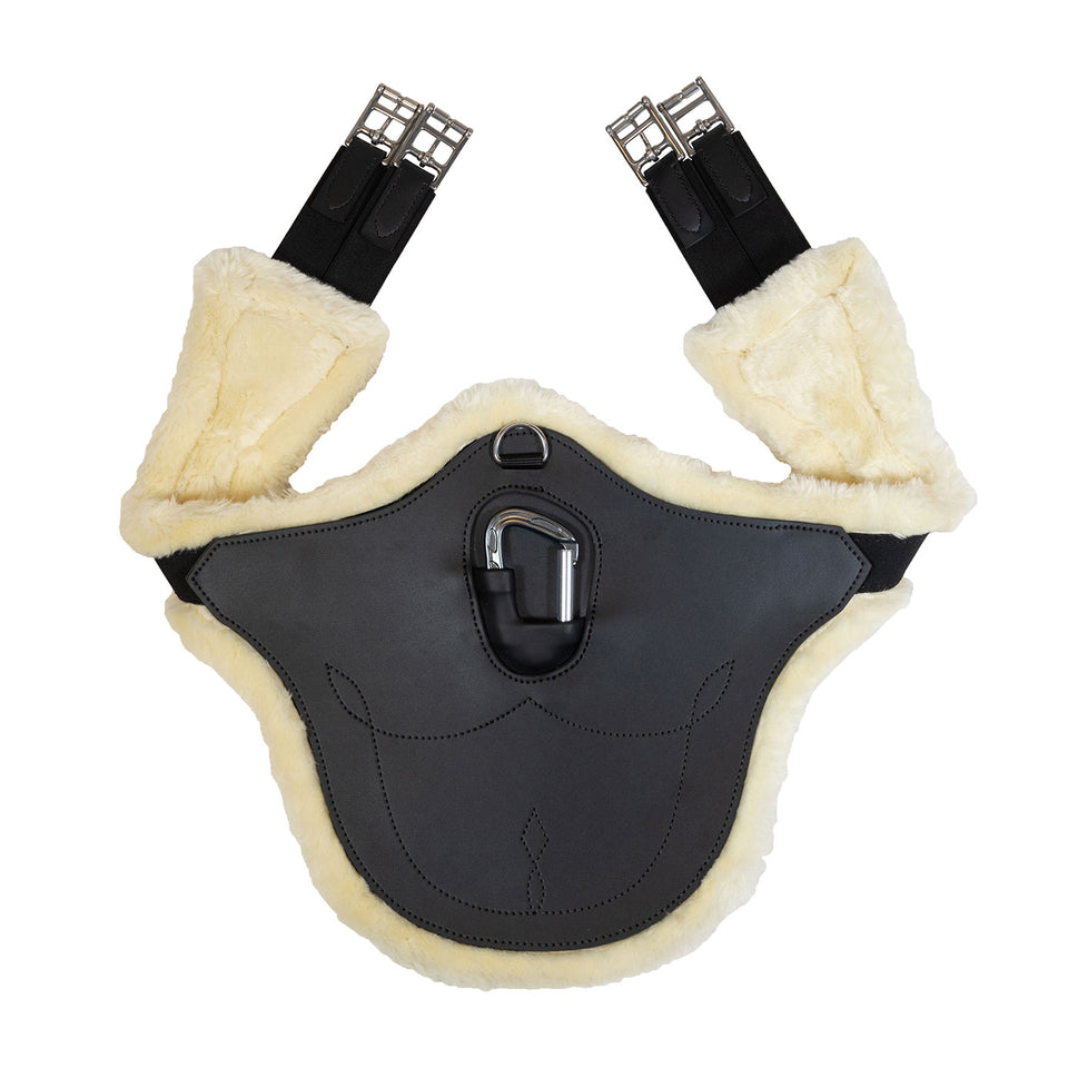 Kentucky Horsewear Anatomic Sheepskin Stud Girth - Black