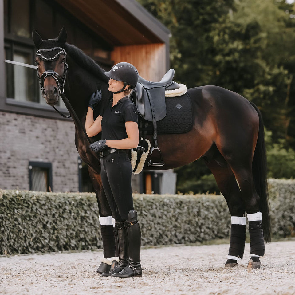 Kentucky Horsewear Classic Dressage Saddle Cloth - Black