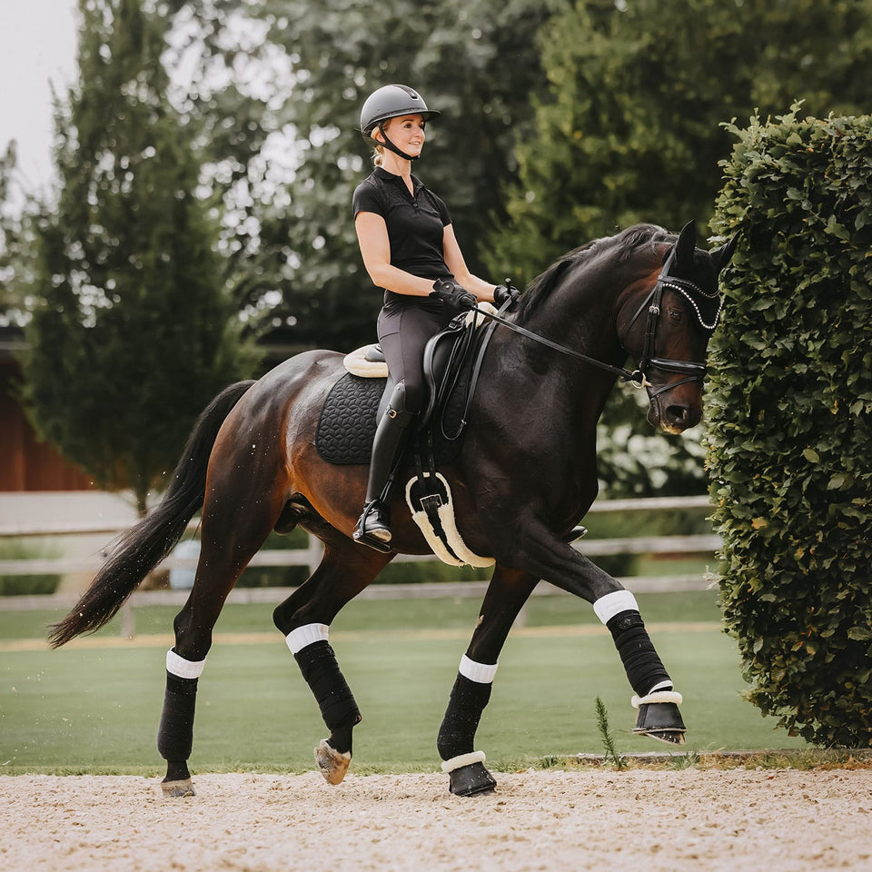 Kentucky Horsewear Classic Dressage Saddle Cloth - Black
