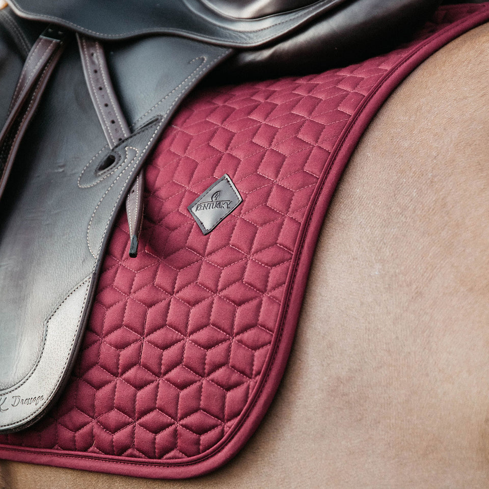 Kentucky Horsewear Classic Dressage Saddle Cloth - Bordeaux