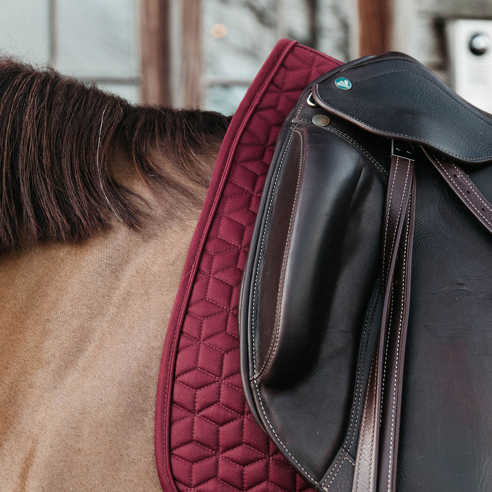 Kentucky Horsewear Classic Dressage Saddle Cloth - Bordeaux