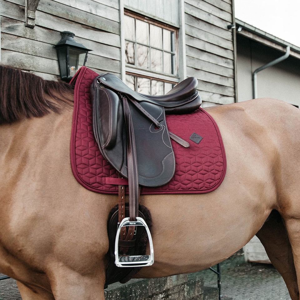 Kentucky Horsewear Classic Dressage Saddle Cloth - Bordeaux