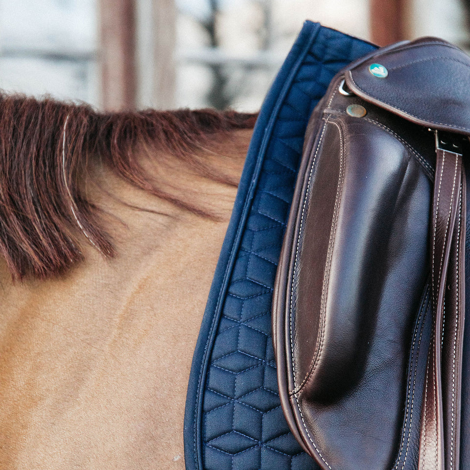 Kentucky Horsewear Classic Dressage Saddle Cloth - Navy