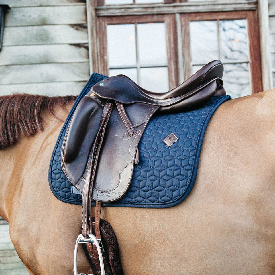 Kentucky Horsewear Classic Dressage Saddle Cloth - Navy