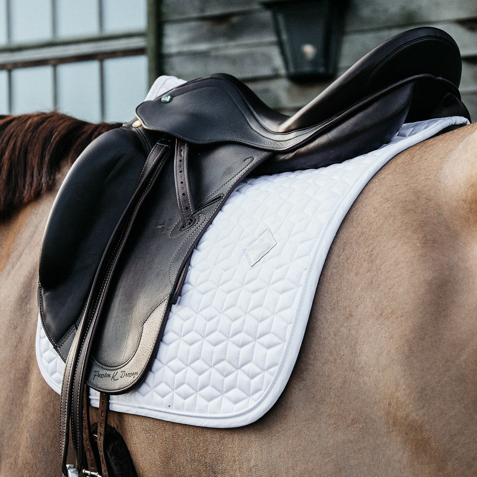 Kentucky Horsewear Classic Dressage Saddle Cloth - White