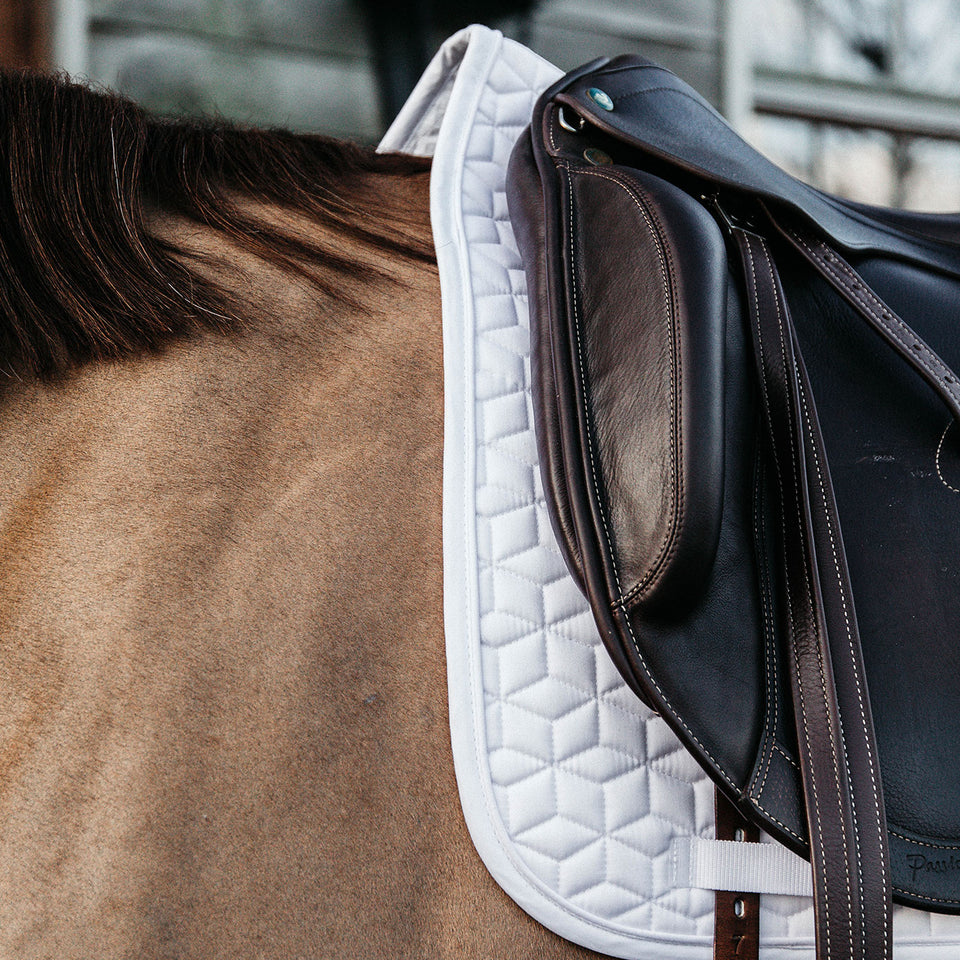 Kentucky Horsewear Classic Dressage Saddle Cloth - White