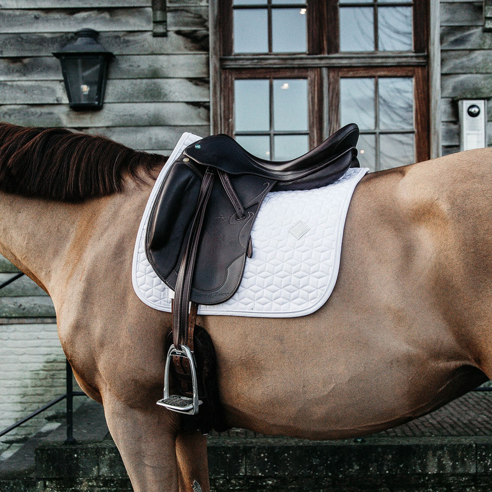 Kentucky Horsewear Classic Dressage Saddle Cloth - White