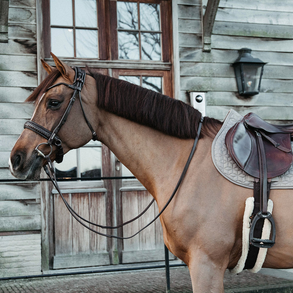 Kentucky Horsewear Classic Jumping Saddle Cloth - Beige