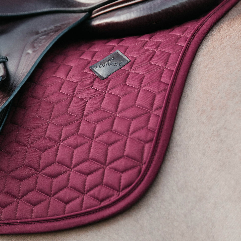 Kentucky Horsewear Classic Jumping Saddle Cloth - Bordeaux