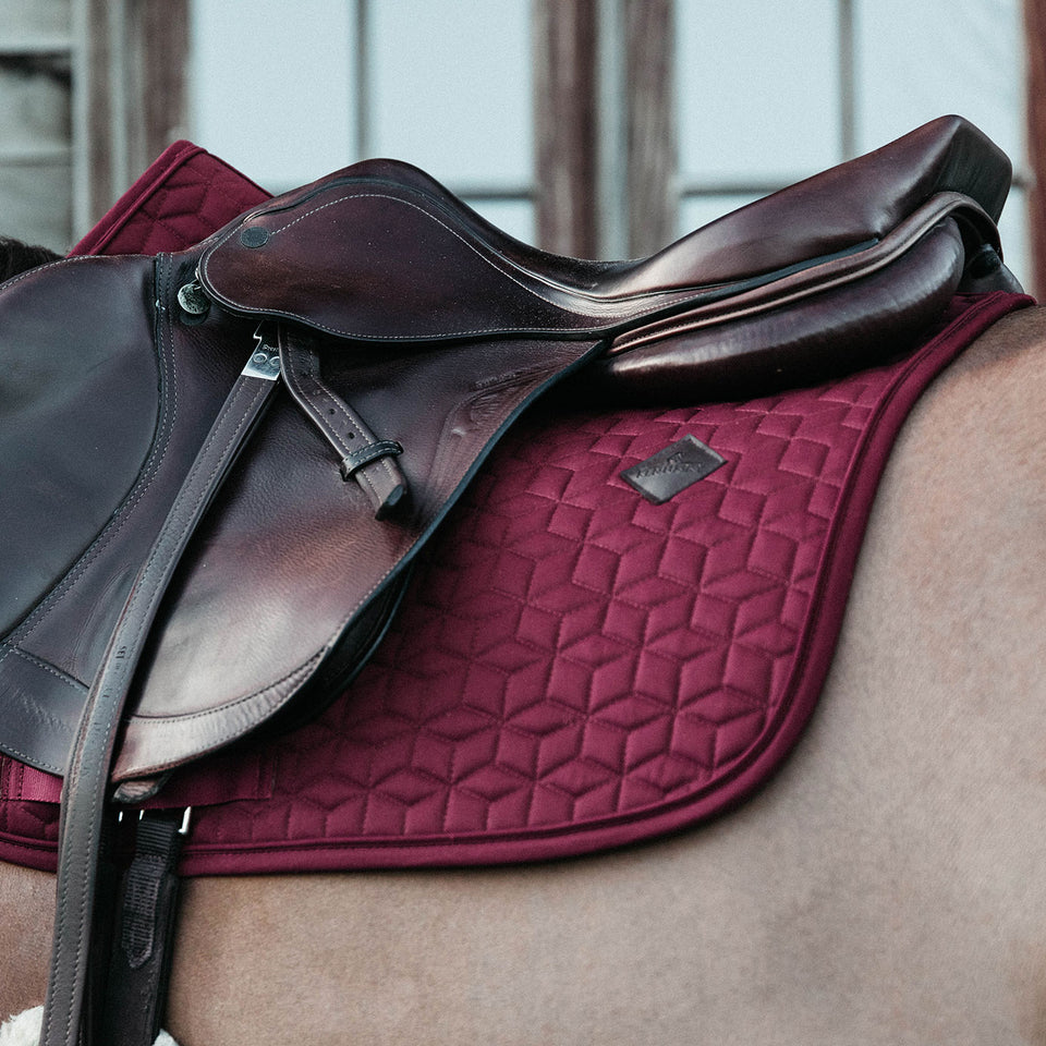 Kentucky Horsewear Classic Jumping Saddle Cloth - Bordeaux