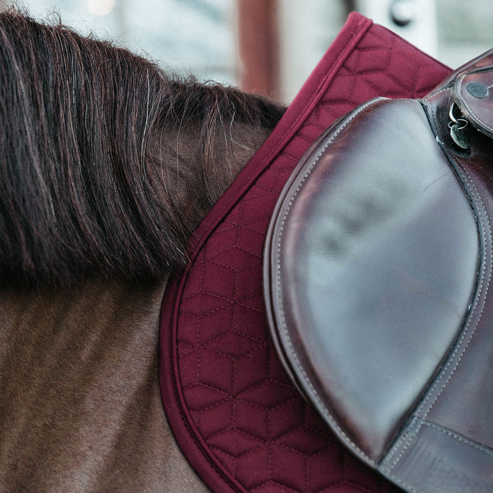 Kentucky Horsewear Classic Jumping Saddle Cloth - Bordeaux