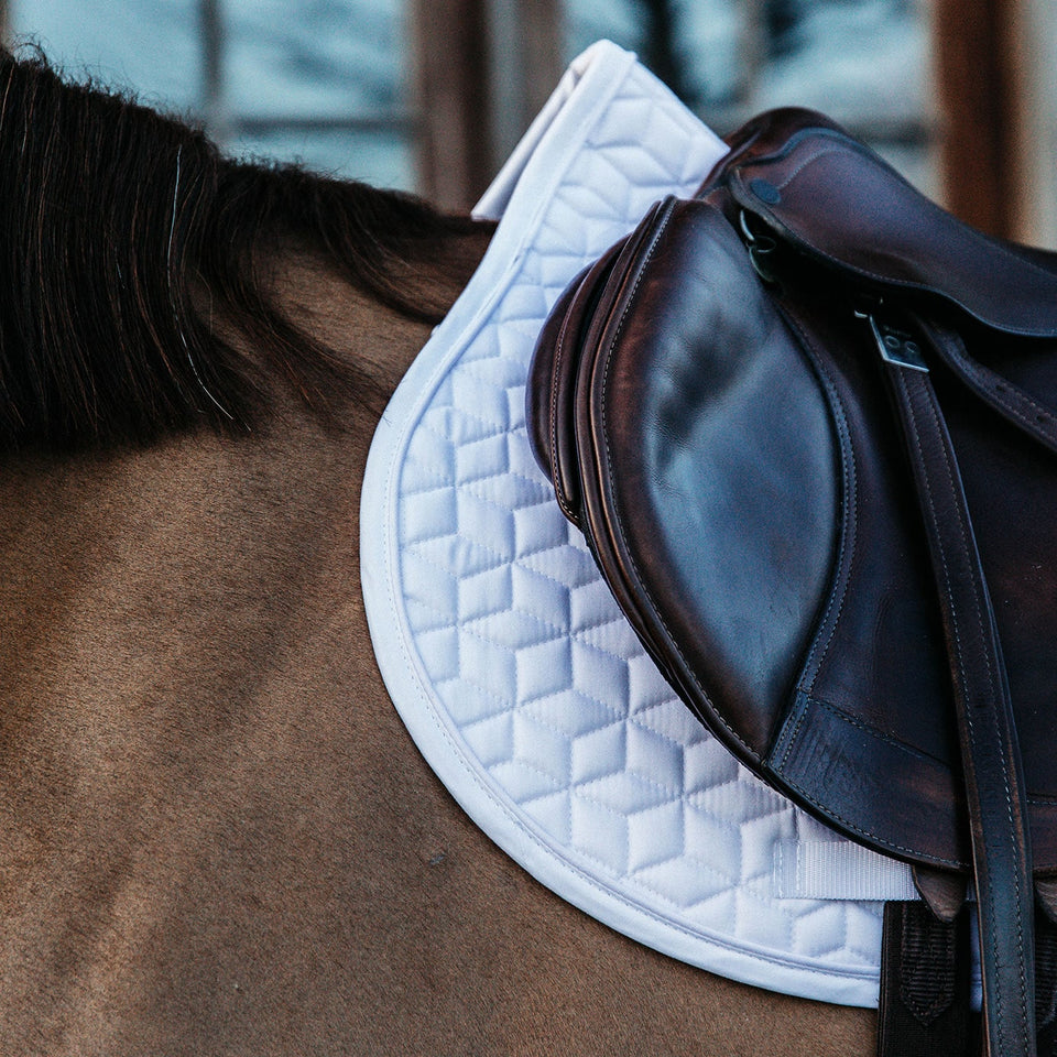 Kentucky Horsewear Classic Jumping Saddle Cloth - White