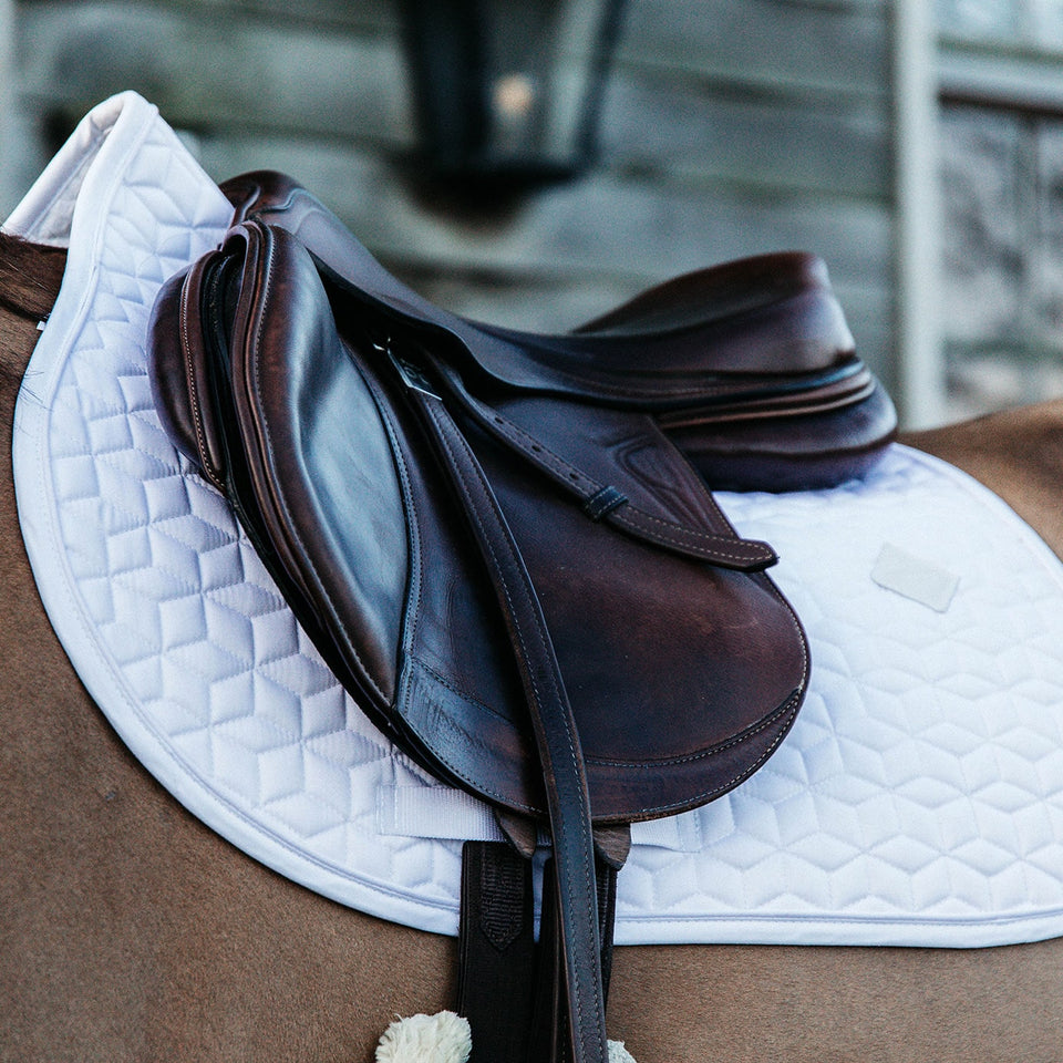 Kentucky Horsewear Classic Jumping Saddle Cloth - White