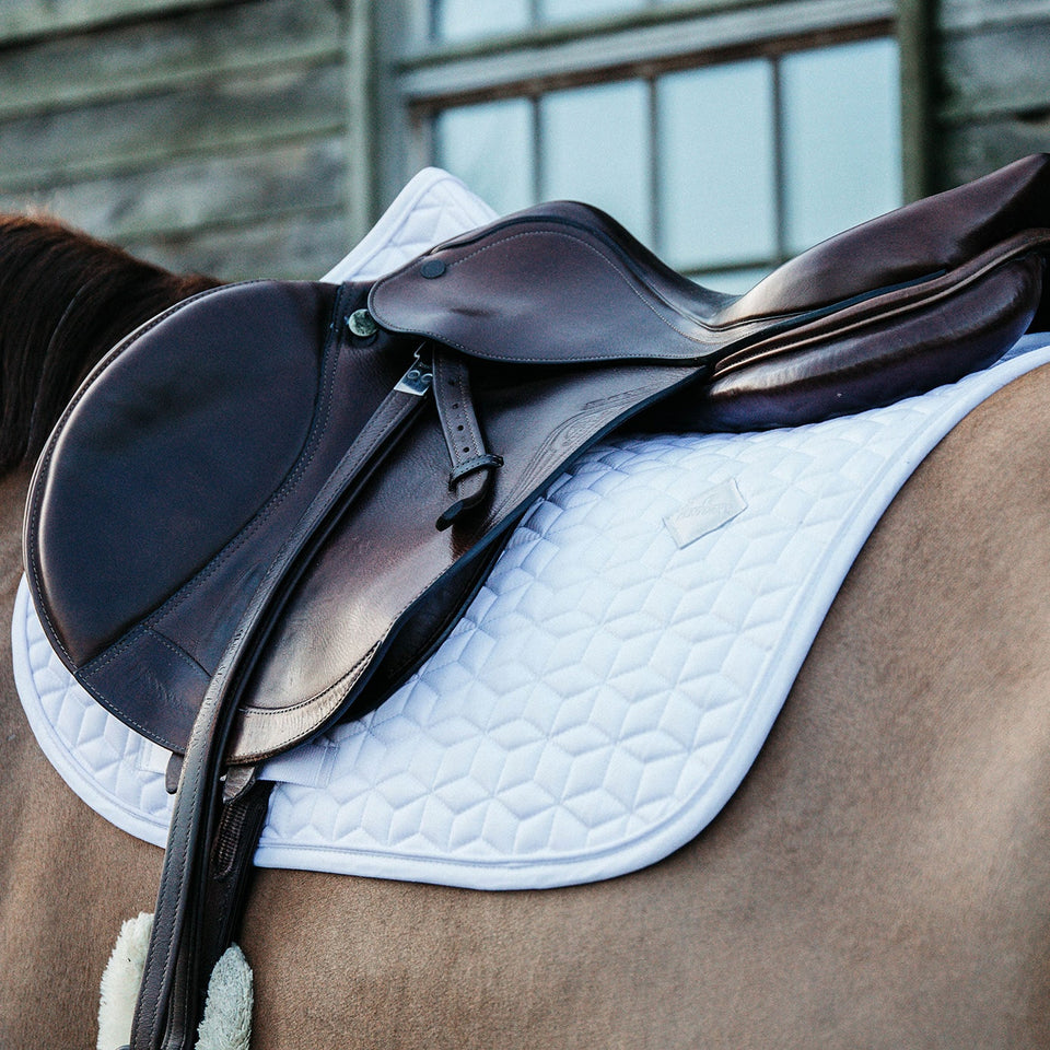 Kentucky Horsewear Classic Jumping Saddle Cloth - White