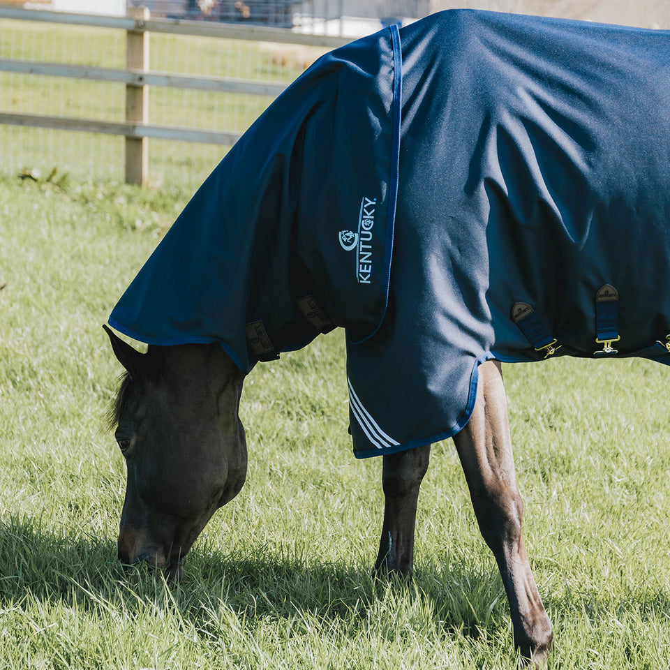 Kentucky Horsewear All Weather Comfort Turnout Rug 100g - Navy
