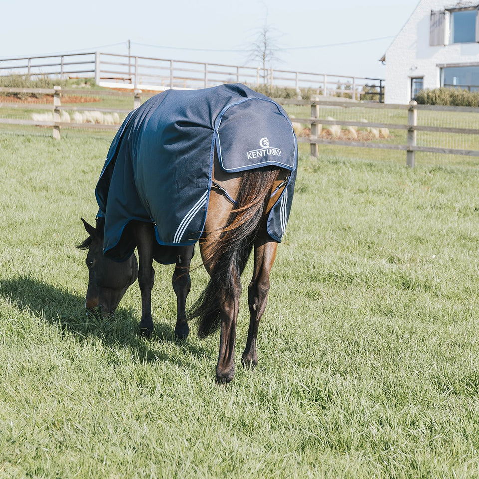 Kentucky Horsewear All Weather Comfort Turnout Rug 100g - Navy