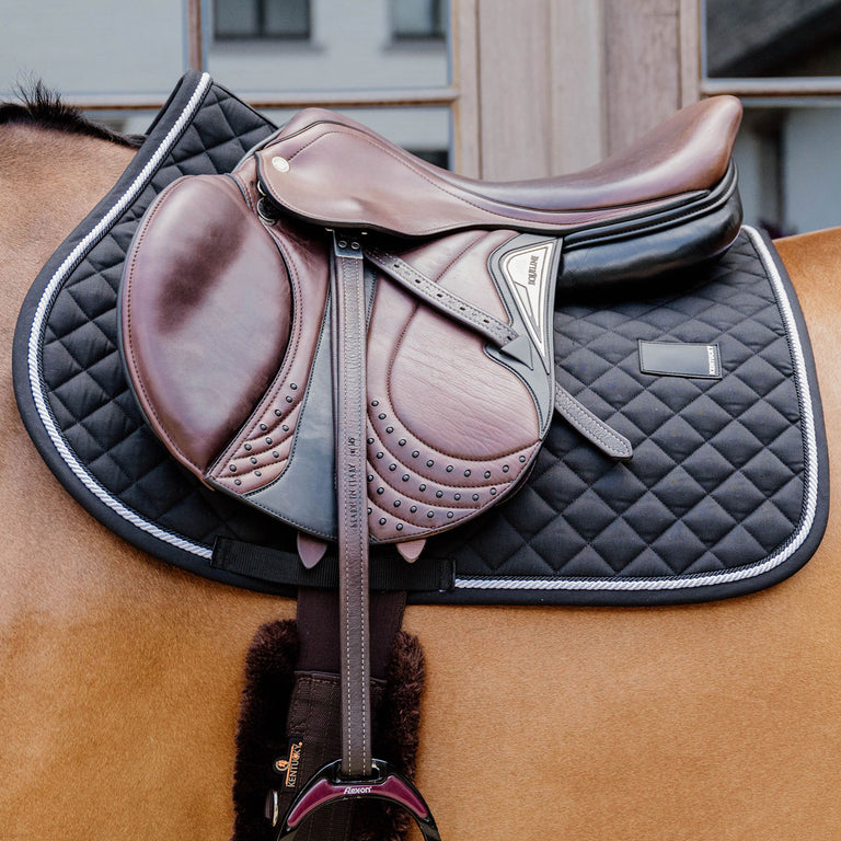 Kentucky Horsewear Diamond Quilt Rope Jumping Saddle Cloth - Black