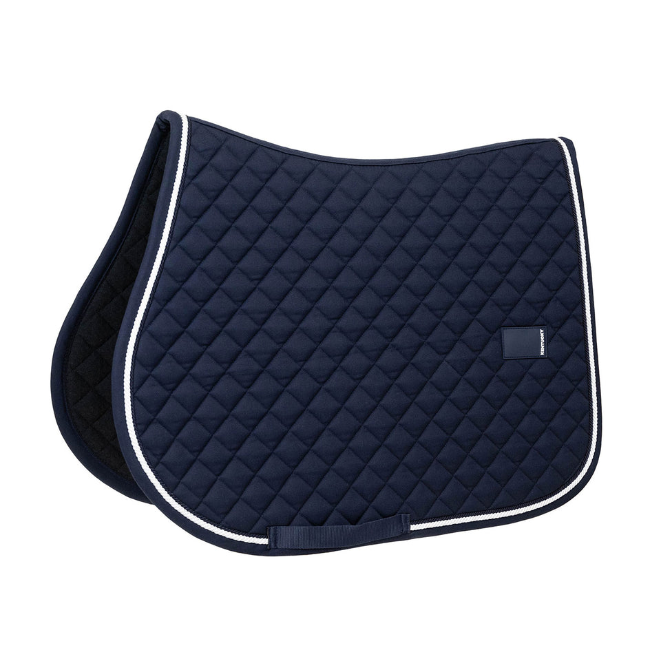 Kentucky Horsewear Diamond Quilt Rope Jumping Saddle Cloth - Navy