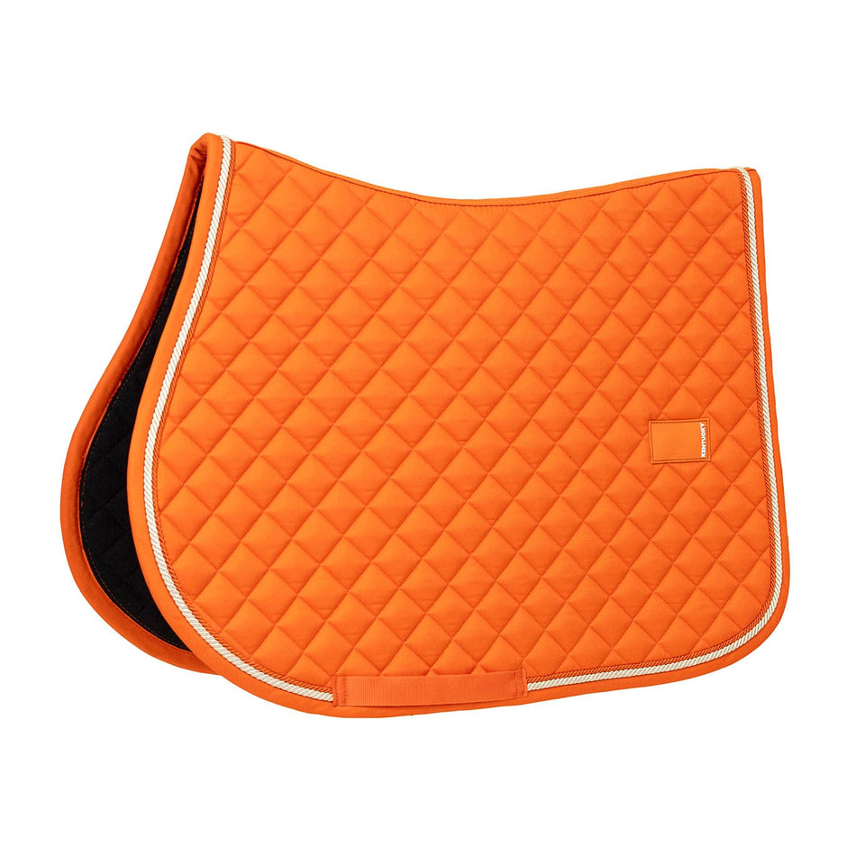 Kentucky Horsewear Diamond Quilt Rope Jumping Saddle Cloth - Orange