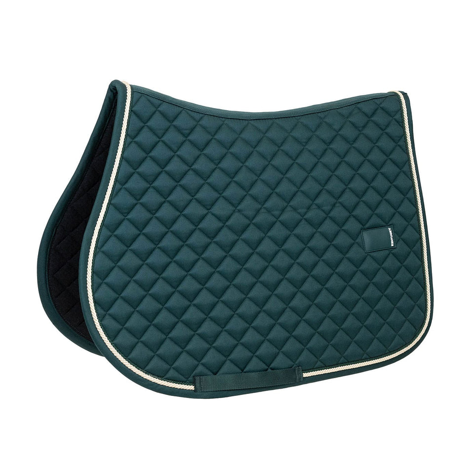 Kentucky Horsewear Diamond Quilt Rope Jumping Saddle Cloth - Pine Green