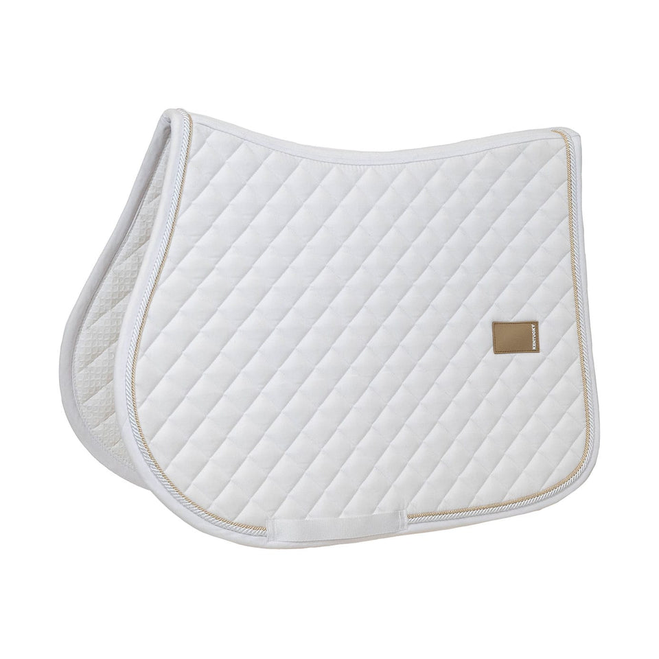 Kentucky Horsewear Diamond Quilt Rope Jumping Saddle Cloth - White