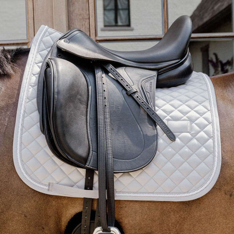 Kentucky Horsewear Diamond Quilt Rope Dressage Saddle Cloth - Grey