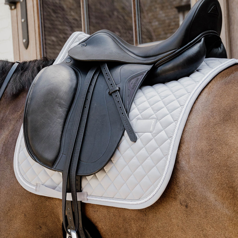 Kentucky Horsewear Diamond Quilt Rope Dressage Saddle Cloth - Grey