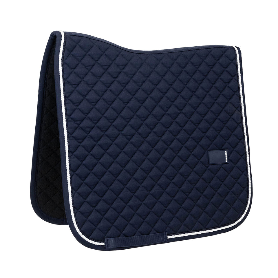 Kentucky Horsewear Diamond Quilt Rope Dressage Saddle Cloth - Navy