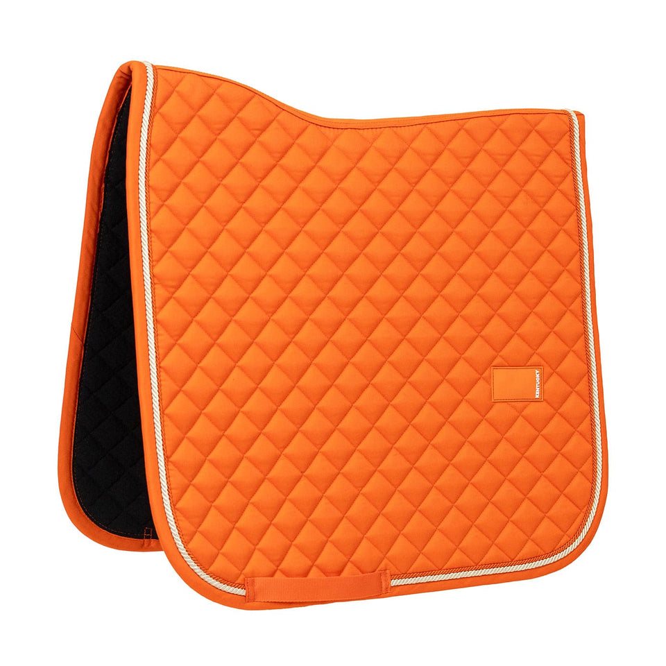 Kentucky Horsewear Diamond Quilt Rope Dressage Saddle Cloth - Orange