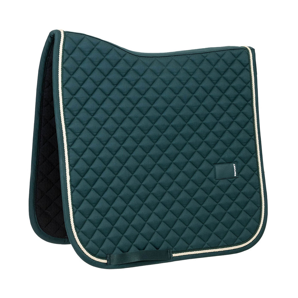 Kentucky Horsewear Diamond Quilt Rope Dressage Saddle Cloth - Pine Green