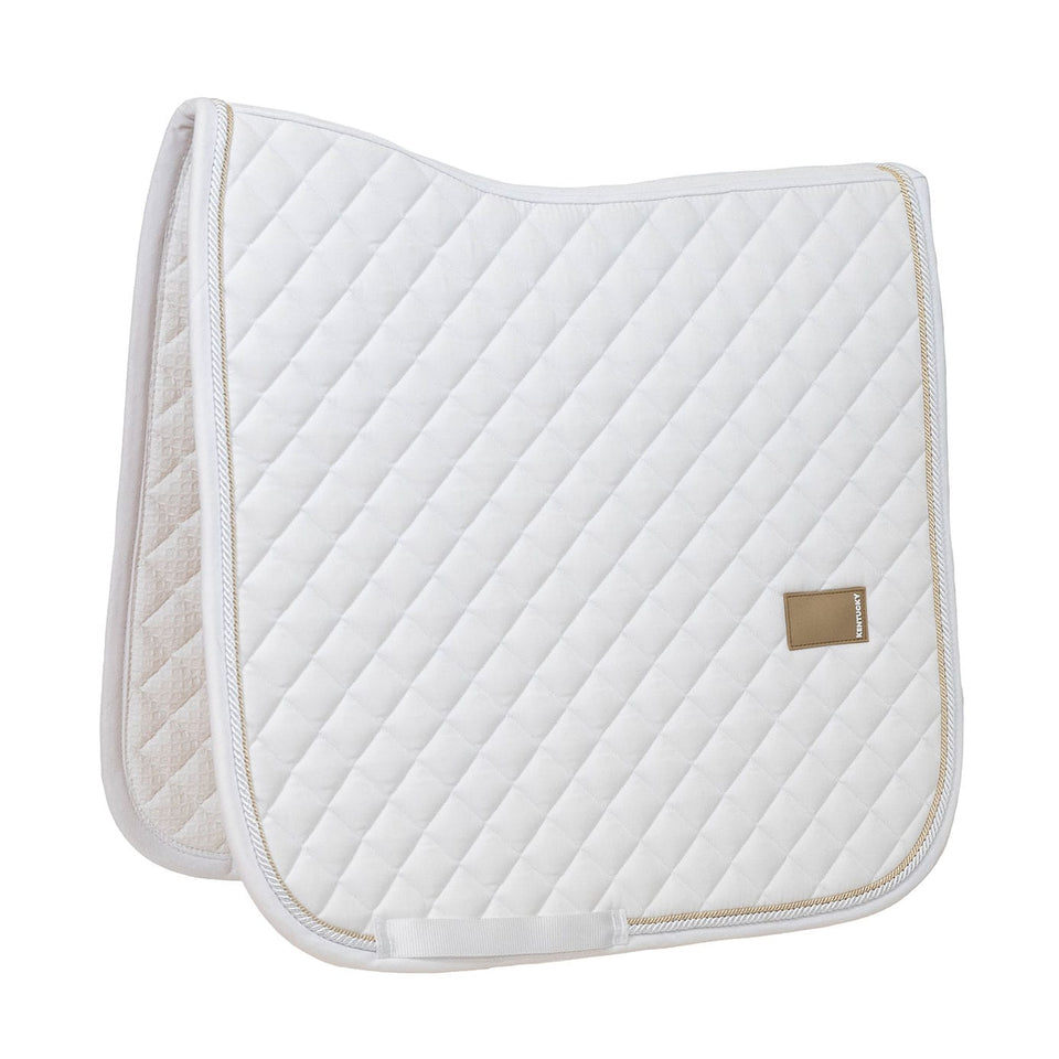 Kentucky Horsewear Diamond Quilt Rope Dressage Saddle Cloth - White