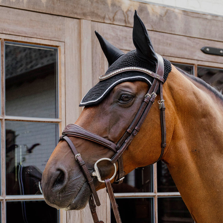 Kentucky Horsewear Wellington Rope Fly Veil - Black