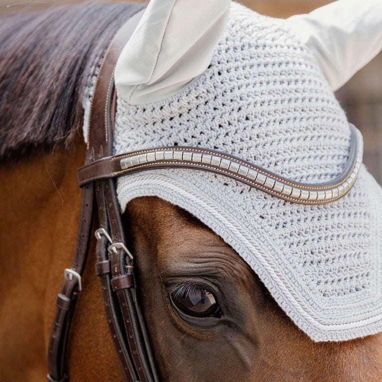 Kentucky Horsewear Wellington Rope Fly Veil - Grey