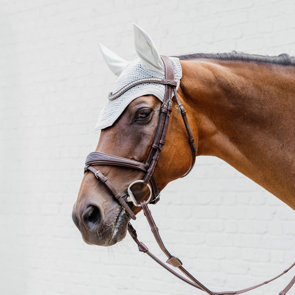 Kentucky Horsewear Wellington Rope Fly Veil - Grey