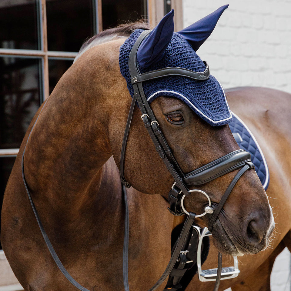 Kentucky Horsewear Wellington Rope Fly Veil - Navy