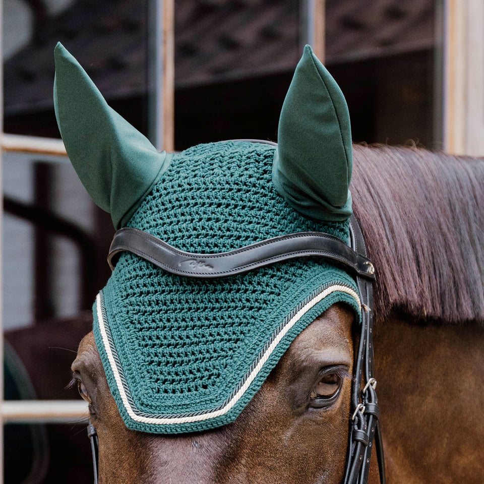 Kentucky Horsewear Wellington Rope Fly Veil - Pine Green