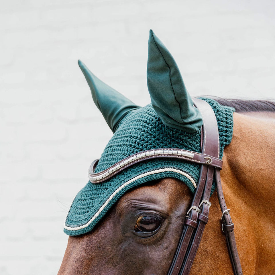 Kentucky Horsewear Wellington Rope Fly Veil - Pine Green