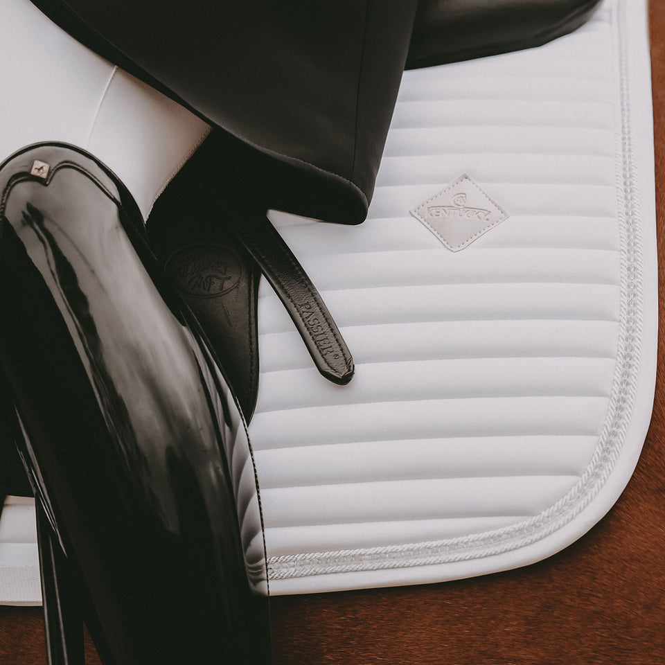 Kentucky Horsewear Dressage Saddle Cloth Pearls - White