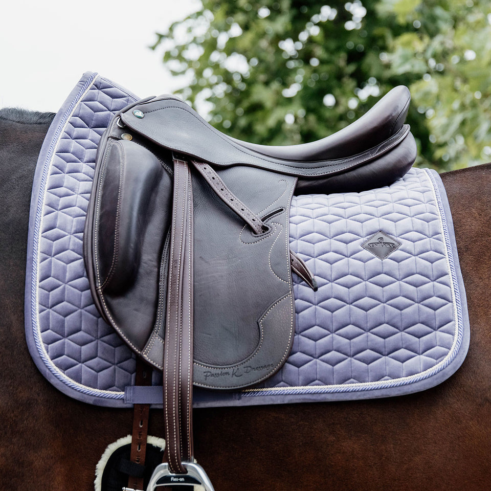 Kentucky Horsewear Velvet Dressage Saddle Cloth - Purple (Lilac)