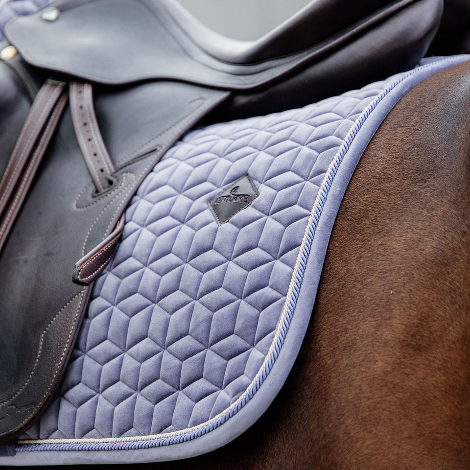 Kentucky Horsewear Velvet Dressage Saddle Cloth - Purple (Lilac)